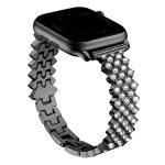 Rhombic Diamond Zinc Alloy Watch Band, For Apple Watch 46mm / 49mm / 45mm / 44mm, For Apple Watch 42mm / 41mm / 40mm / 38mm