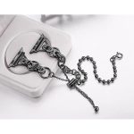 Double Circle Beaded Chain Zinc Alloy Watch Band, For Apple Watch 46mm / 49mm / 45mm / 44mm, For Apple Watch 42mm / 41mm / 40mm / 38mm – Bild 7