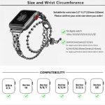 Double Circle Beaded Chain Zinc Alloy Watch Band, For Apple Watch 46mm / 49mm / 45mm / 44mm, For Apple Watch 42mm / 41mm / 40mm / 38mm – Bild 5
