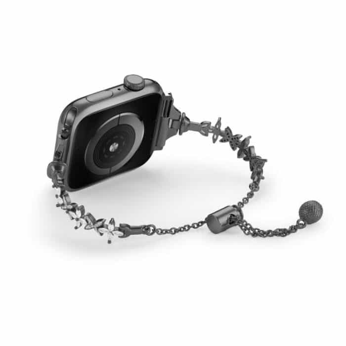 Four Leaf Clover Diamond Zinc Alloy Watch Band, For Apple Watch 46mm / 49mm / 45mm / 44mm, For Apple Watch 42mm / 41mm / 40mm / 38mm – Bild 6