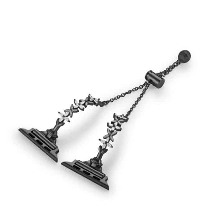 Four Leaf Clover Diamond Zinc Alloy Watch Band, For Apple Watch 46mm / 49mm / 45mm / 44mm, For Apple Watch 42mm / 41mm / 40mm / 38mm – Bild 7