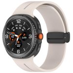 Fold Magnetic Buckle Silicone Watch Band, For Samsung Galaxy Watch8 / Watch8 Classic