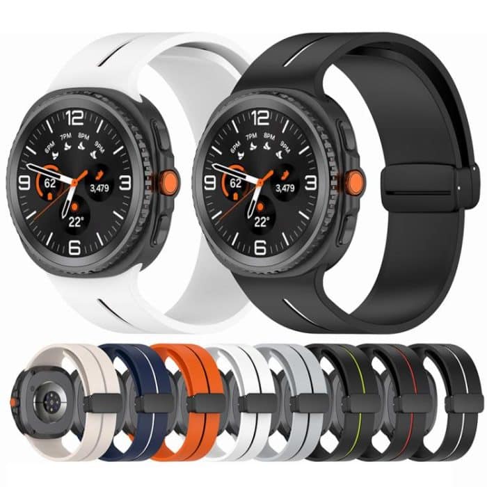 Fold Magnetic Buckle Silicone Watch Band, For Samsung Galaxy Watch8 / Watch8 Classic – Bild 2