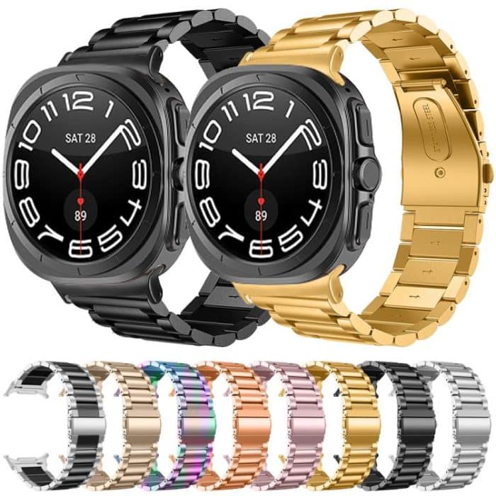 Three Beads Stainless Steel Watch Band, For Samsung Galaxy Watch Ultra 47mm / Ultra 2025 – Bild 2
