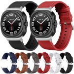 Dual Sides Lychee Genuine Leather Watch Band, For Samsung Galaxy Watch Ultra 47mm / Ultra 2025 – Bild 2