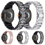 Uhrenarmband aus Metall mit drei Perlen und Diamanten, For Samsung Galaxy Watch8 / Watch8 Classic – Bild 2