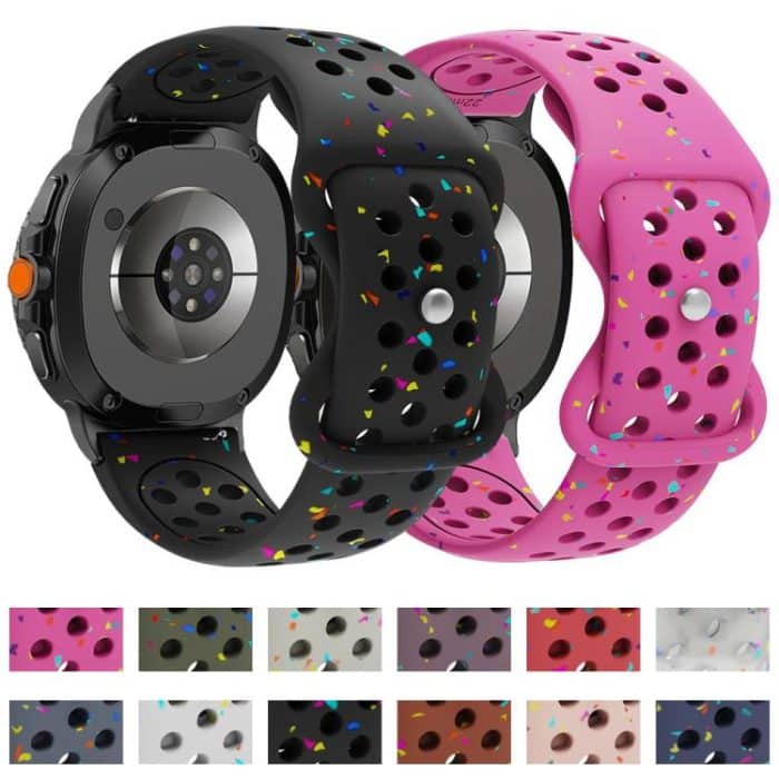 Eco-Friendly Granular Colorful Dots Silicone Watch Band, For Samsung Galaxy Watch8 / Watch8 Classic – Bild 2