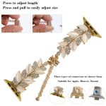 Leaf Shaped Diamond Studded Bracelet Alloy Watch Band, For Apple Watch 46mm / 49mm / 45mm / 44mm, For Apple Watch 42mm / 41mm / 40mm / 38mm – Bild 6