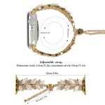 Leaf Shaped Diamond Studded Bracelet Alloy Watch Band, For Apple Watch 46mm / 49mm / 45mm / 44mm, For Apple Watch 42mm / 41mm / 40mm / 38mm – Bild 7
