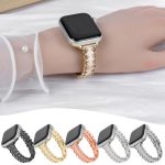 Lace Edged Diamond Alloy Metal Watch Band, For Apple Watch 46mm / 49mm / 45mm / 44mm, For Apple Watch 42mm / 41mm / 40mm / 38mm – Bild 2
