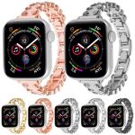 Lace Edged Diamond Alloy Metal Watch Band, For Apple Watch 46mm / 49mm / 45mm / 44mm, For Apple Watch 42mm / 41mm / 40mm / 38mm – Bild 3