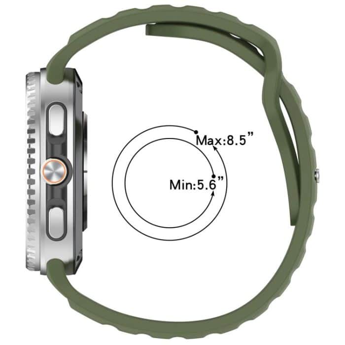 Reverse Buckle Single Color Silicone Watch Band, For Samsung Galaxy Watch8 / Watch8 Classic – Bild 3