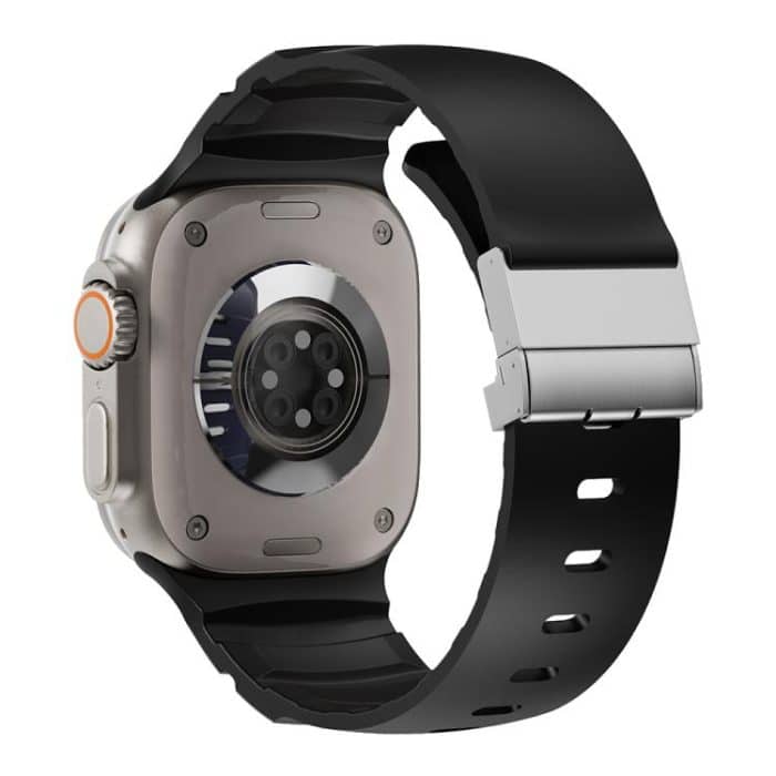 Magnetic Clasp Silicone Watch Band, For Apple Watch 46mm / 49mm / 45mm / 44mm – Bild 1