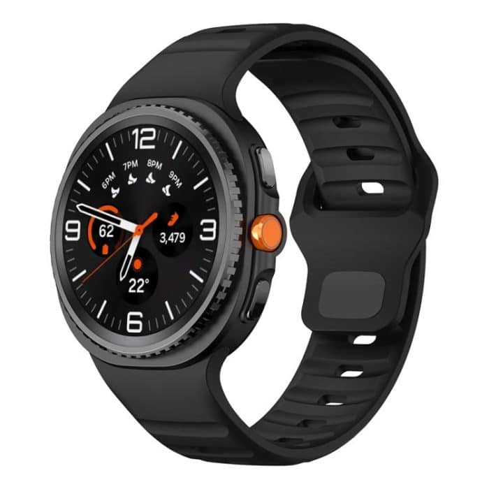 Wave Reverse Buckle Silicone Watch Band, For Samsung Galaxy Watch8 / Watch8 Classic – Bild 1
