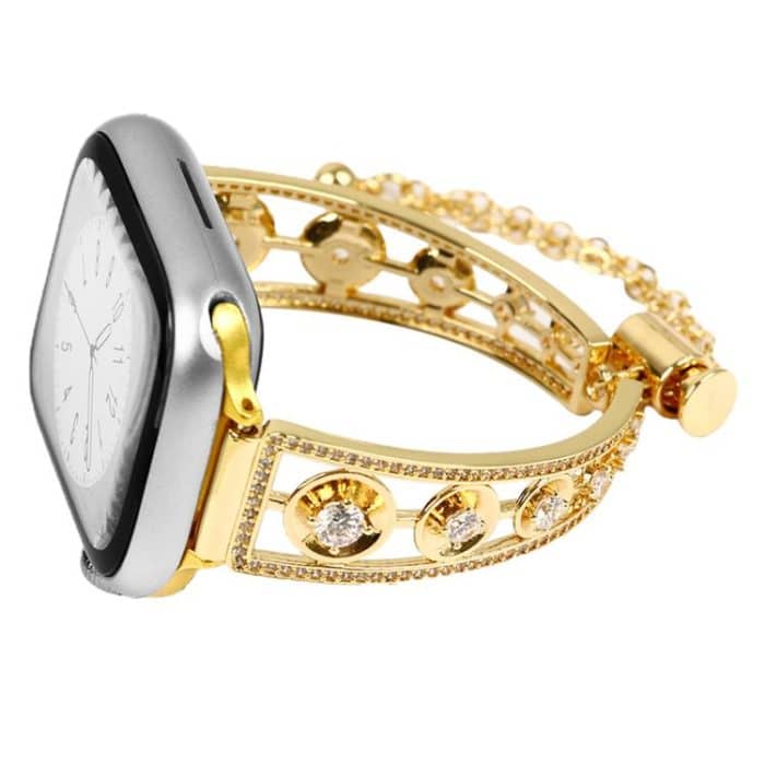 Platinum Star Zirconium Metal Watch Band, For Apple Watch 46mm / 49mm / 45mm / 44mm, For Apple Watch 42mm / 41mm / 40mm / 38mm – Bild 1