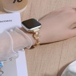 Four Leaf Clover Chain Alloy Watch Band, For Apple Watch 46mm / 49mm / 45mm / 44mm, For Apple Watch 42mm / 41mm / 40mm / 38mm – Bild 8