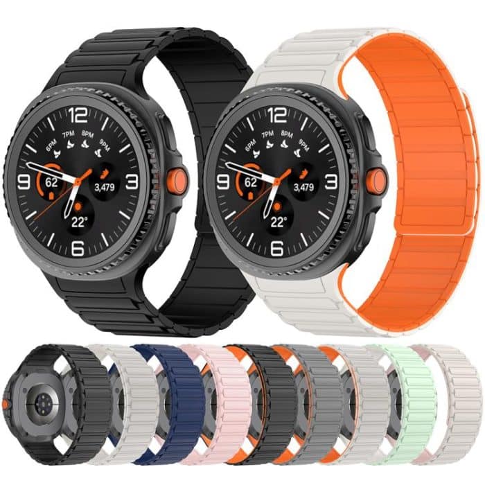 Tri-beads Magnetic Silicone Watch Band, For Samsung Galaxy Watch8 / Watch8 Classic – Bild 2