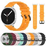 Black Buckle Round Tail Silicone Watch Band, For Samsung Galaxy Watch8 / Watch8 Classic – Bild 2