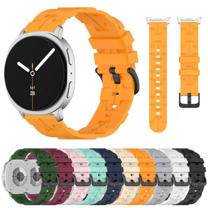 Black Buckle Round Tail Silicone Watch Band, For Samsung Galaxy Watch8 / Watch8 Classic – Bild 2