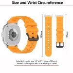 Black Buckle Round Tail Silicone Watch Band, For Samsung Galaxy Watch8 / Watch8 Classic – Bild 3