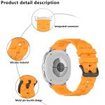 Black Buckle Round Tail Silicone Watch Band, For Samsung Galaxy Watch8 / Watch8 Classic – Bild 4