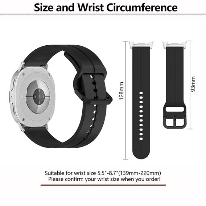 Colorful Buckle Grooved Silicone Watch Band, For Samsung Galaxy Watch8 / Watch8 Classic – Bild 3