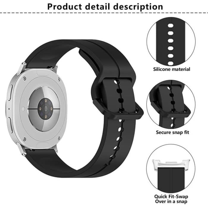 Colorful Buckle Grooved Silicone Watch Band, For Samsung Galaxy Watch8 / Watch8 Classic – Bild 4