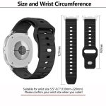 Wave Texture Stud Buckle Silicone Watch Band, For Samsung Galaxy Watch8 / Watch8 Classic – Bild 3