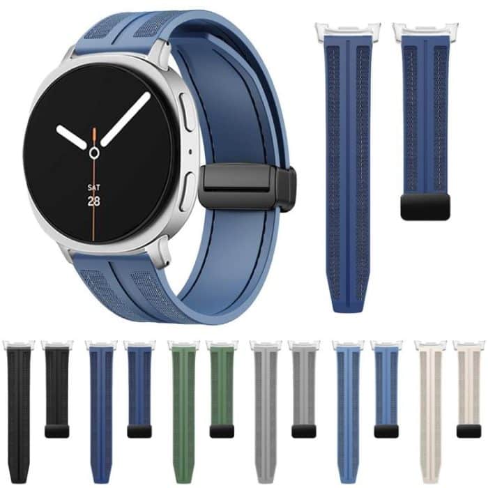 Fold Magnetic Buckle Hybrid Nylon Silicone Watch Band, For Samsung Galaxy Watch8 / Watch8 Classic – Bild 2
