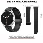 Fold Magnetic Buckle Hybrid Nylon Silicone Watch Band, For Samsung Galaxy Watch8 / Watch8 Classic – Bild 3