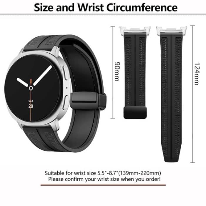 Fold Magnetic Buckle Hybrid Nylon Silicone Watch Band, For Samsung Galaxy Watch8 / Watch8 Classic – Bild 3