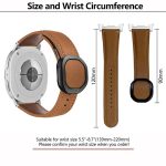 Magnetic Fold Genuine Buckle Leather Watch Band, For Samsung Galaxy Watch8 / Watch8 Classic – Bild 3