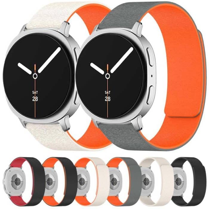 Cloud Wood Grain Magnetic Silicone Watch Band, For Samsung Galaxy Watch8 / Watch8 Classic – Bild 2