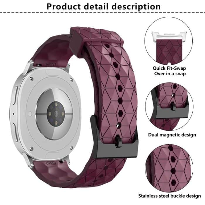 Football Texture Solid Color Silicone Watch Band, For Samsung Galaxy Watch8 / Watch8 Classic – Bild 4