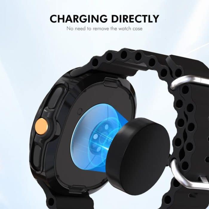 ENKAY Hat-Prince 2 in 1 Electroplated Soft TPU Cover with Full Coverage PMMA Soft Film, For Samsung Galaxy Watch8 Classic 46mm – Bild 5