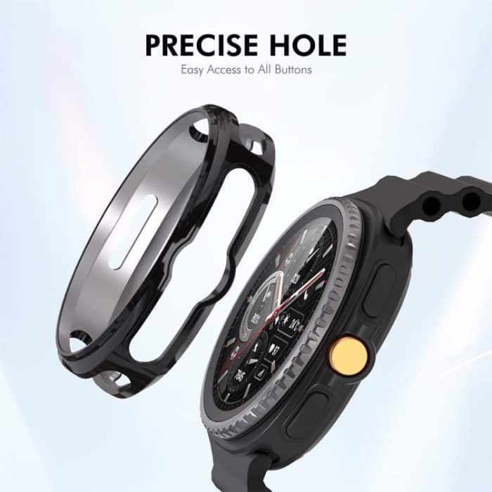 ENKAY Hat-Prince 2 in 1 Electroplated Soft TPU Cover with Full Coverage PMMA Soft Film, For Samsung Galaxy Watch8 Classic 46mm – Bild 6