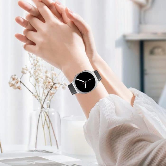 Round Tail Square Buckle Leather Watch Band, For Samsung Galaxy Watch8 / Watch8 Classic – Bild 5