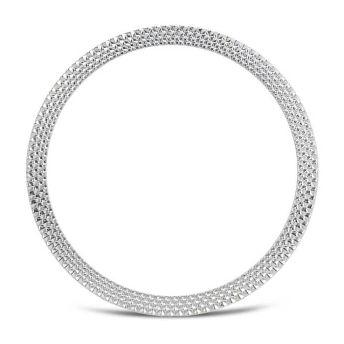 Rhombic Texture Bezel and Black Reverse Buckle Silicone Watch Band, For Samsung Galaxy Watch8 44mm, For Samsung Galaxy Watch8 40mm – Bild 5