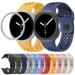 Rhombic Texture Bezel and Black Reverse Buckle Silicone Watch Band, For Samsung Galaxy Watch8 44mm, For Samsung Galaxy Watch8 40mm – Bild 2