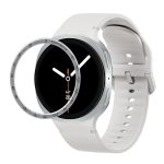 Speed Bezel and Solid Color Stitched Silicone Watch Band, For Samsung Galaxy Watch8 44mm, For Samsung Galaxy Watch8 40mm