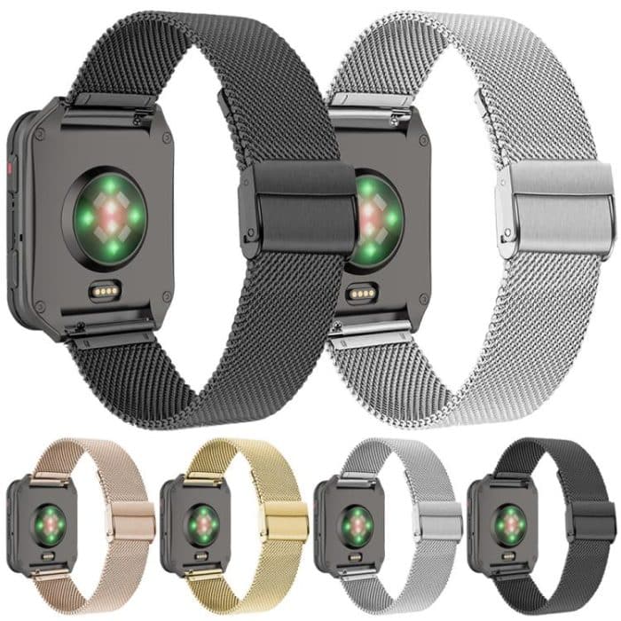Double Buckle Milanese Stainless Steel Watch Band, For Garmin Venu X1 – Bild 2