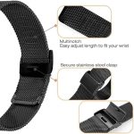 Double Buckle Milanese Stainless Steel Watch Band, For Garmin Venu X1 – Bild 4