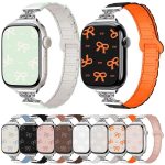 Bow Small Waist Magnetic Silicone Watch Band, For Apple Watch 46mm / 49mm / 45mm / 44mm, For Apple Watch 42mm / 41mm / 40mm / 38mm – Bild 2