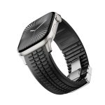 Knurled Texture Folding Buckle Silicone Watch Band, For Apple Watch 46mm / 49mm / 45mm / 44mm – Bild 8