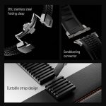 Knurled Texture Folding Buckle Silicone Watch Band, For Apple Watch 46mm / 49mm / 45mm / 44mm – Bild 3