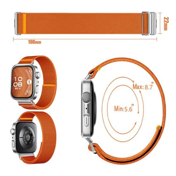 Adjustable Single Loop Elastic Nylon Watch Band, For Huawei Watch Fit3 / Fit4 / Fit4 Pro – Bild 3