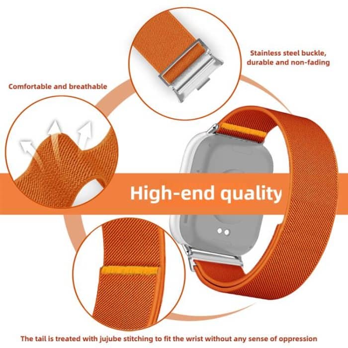 Adjustable Single Loop Elastic Nylon Watch Band, For Xiaomi Smart Band 9 Pro / Redmi Watch 5 – Bild 4