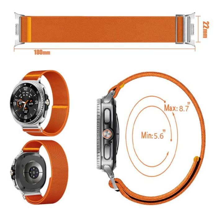 Adjustable Single Loop Elastic Nylon Watch Band, For Samsung Galaxy Watch8 / Watch8 Classic – Bild 3