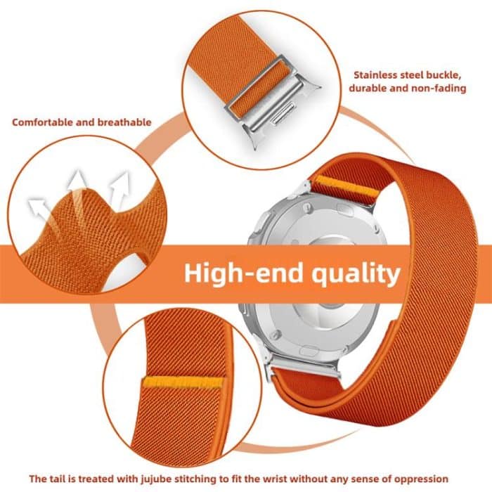 Adjustable Single Loop Elastic Nylon Watch Band, For Samsung Galaxy Watch8 / Watch8 Classic – Bild 4