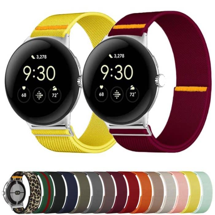 Adjustable Single Loop Elastic Nylon Watch Band, For Google Pixel Watch 3 45mm – Bild 2